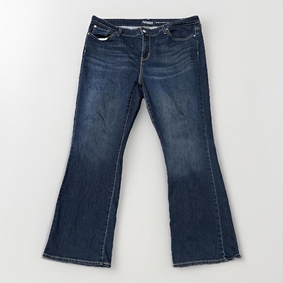 Levis Jeans Woman’s Size 20W Blue Stretch Denim Modern‎ Bootcut 40x28.5 - Picture 1 of 6